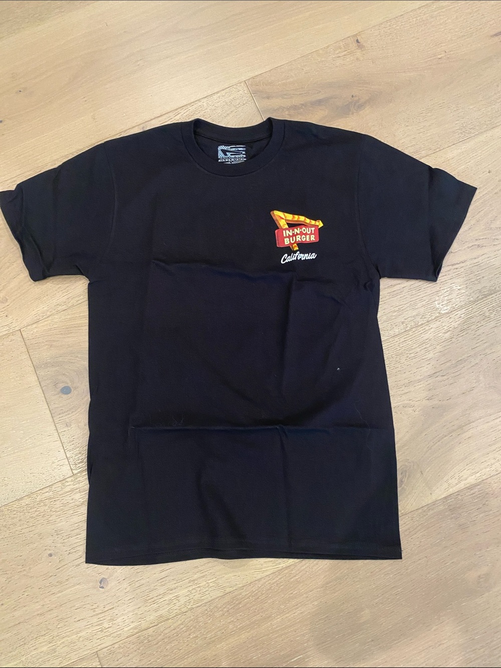 California  In-N-Out Logo Black Short Sleeve Tee